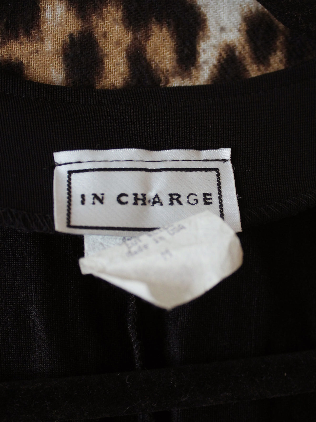 VINTAGE BLACK + WHITE VEST TOP