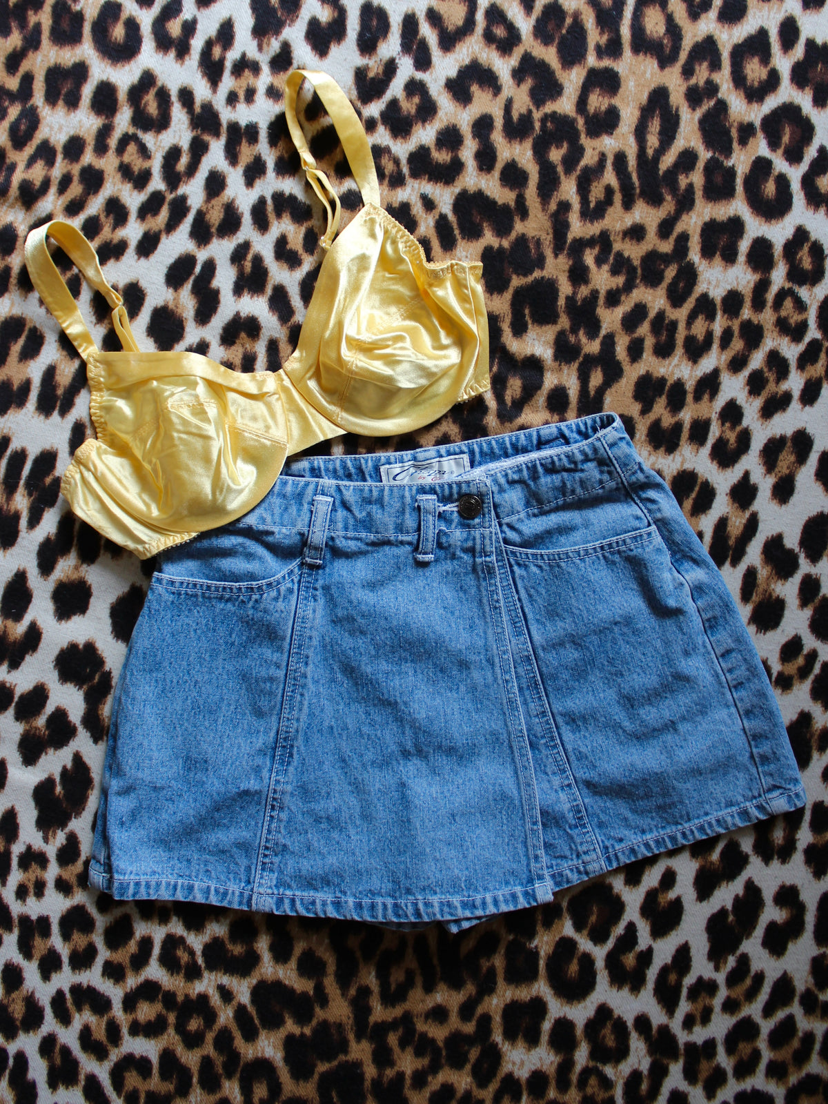 VINTAGE DENIM SKORT
