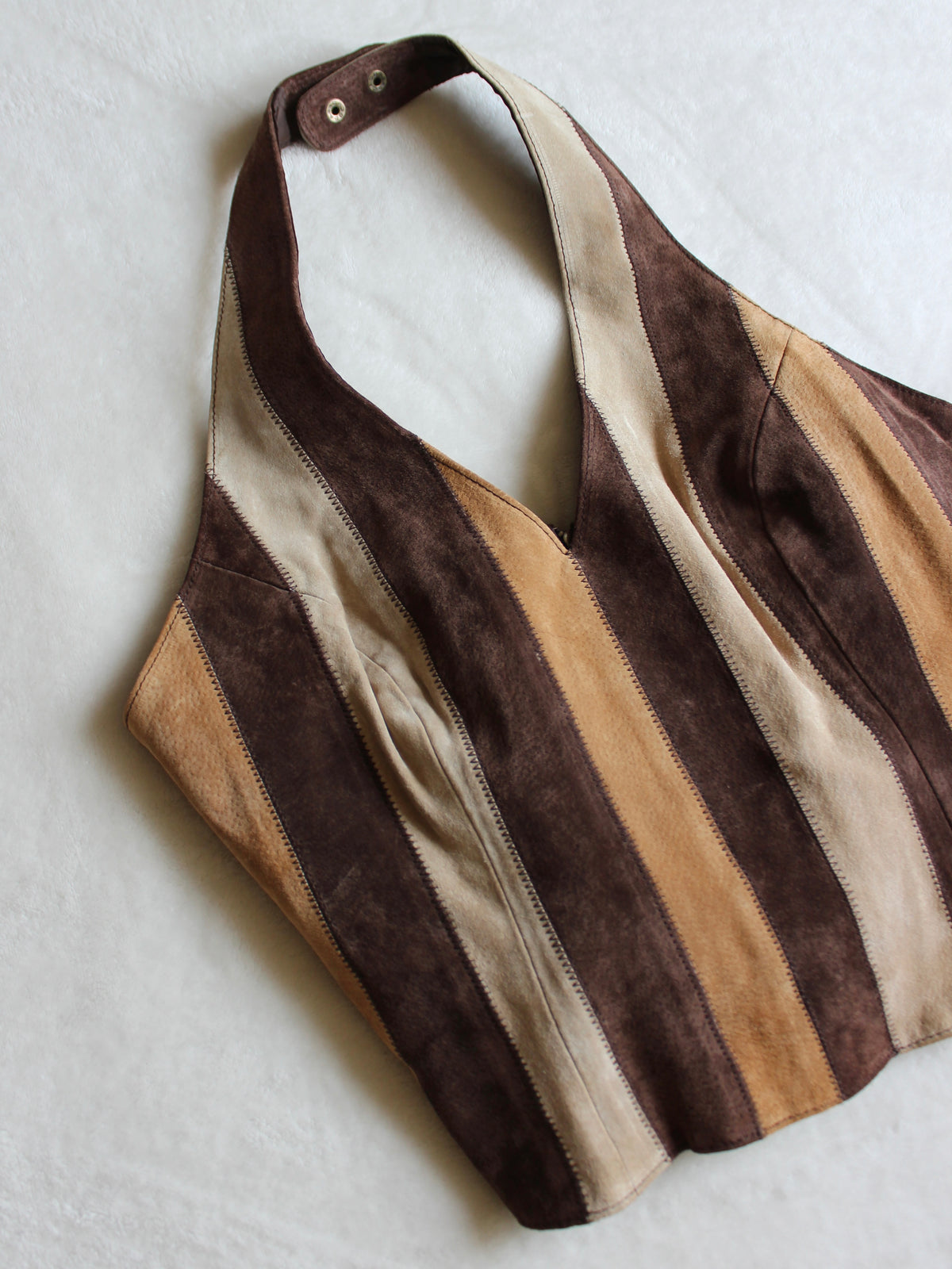 RARE GENUINE LEATHER STRIPED SET