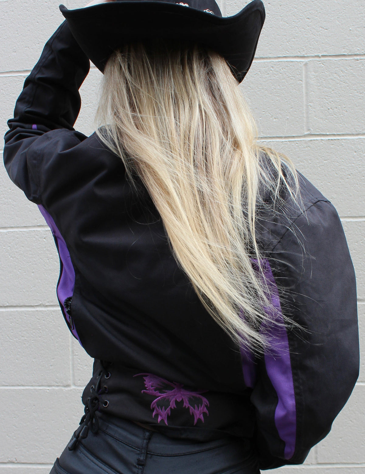 Y2K BUTTERFLY MOTORCYCLE JACKET