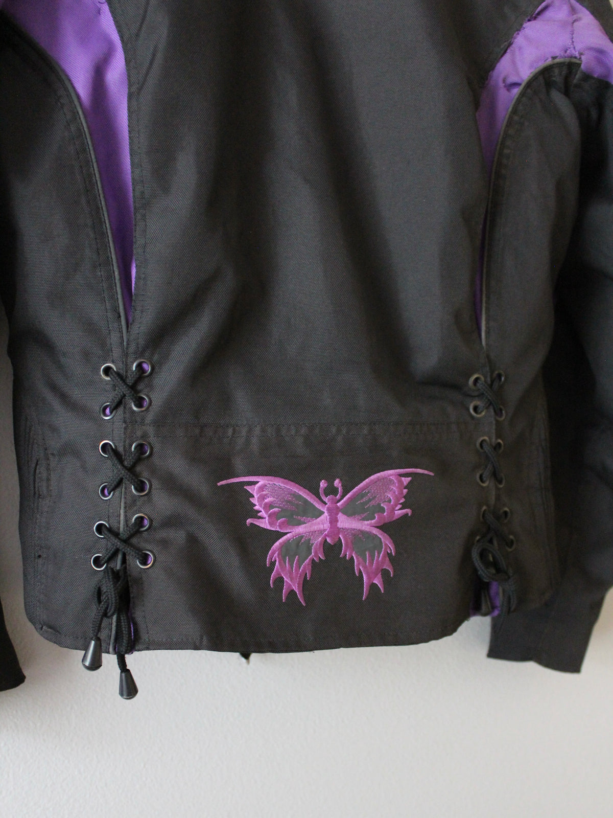 Y2K BUTTERFLY MOTORCYCLE JACKET