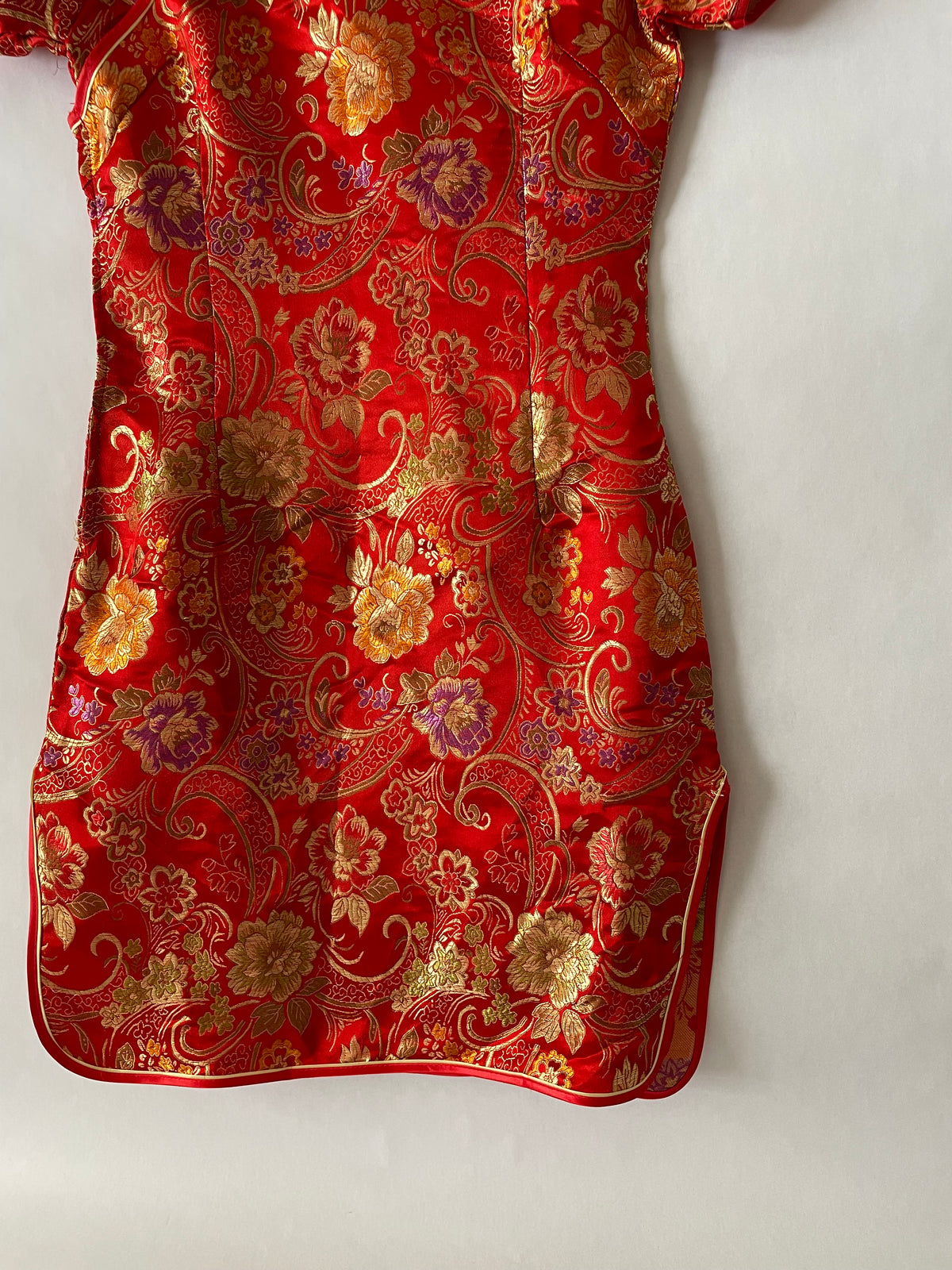 SHORT SILKY QIPAU DRESS