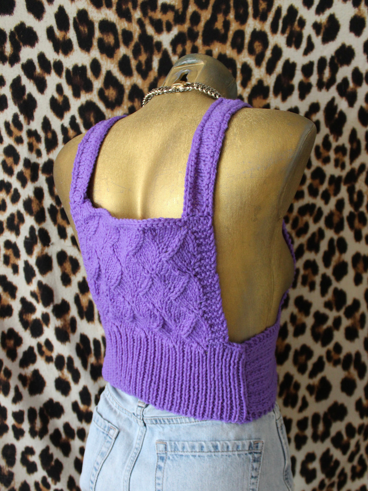 VINTAGE 70s HANDMADE PURPLE TANK