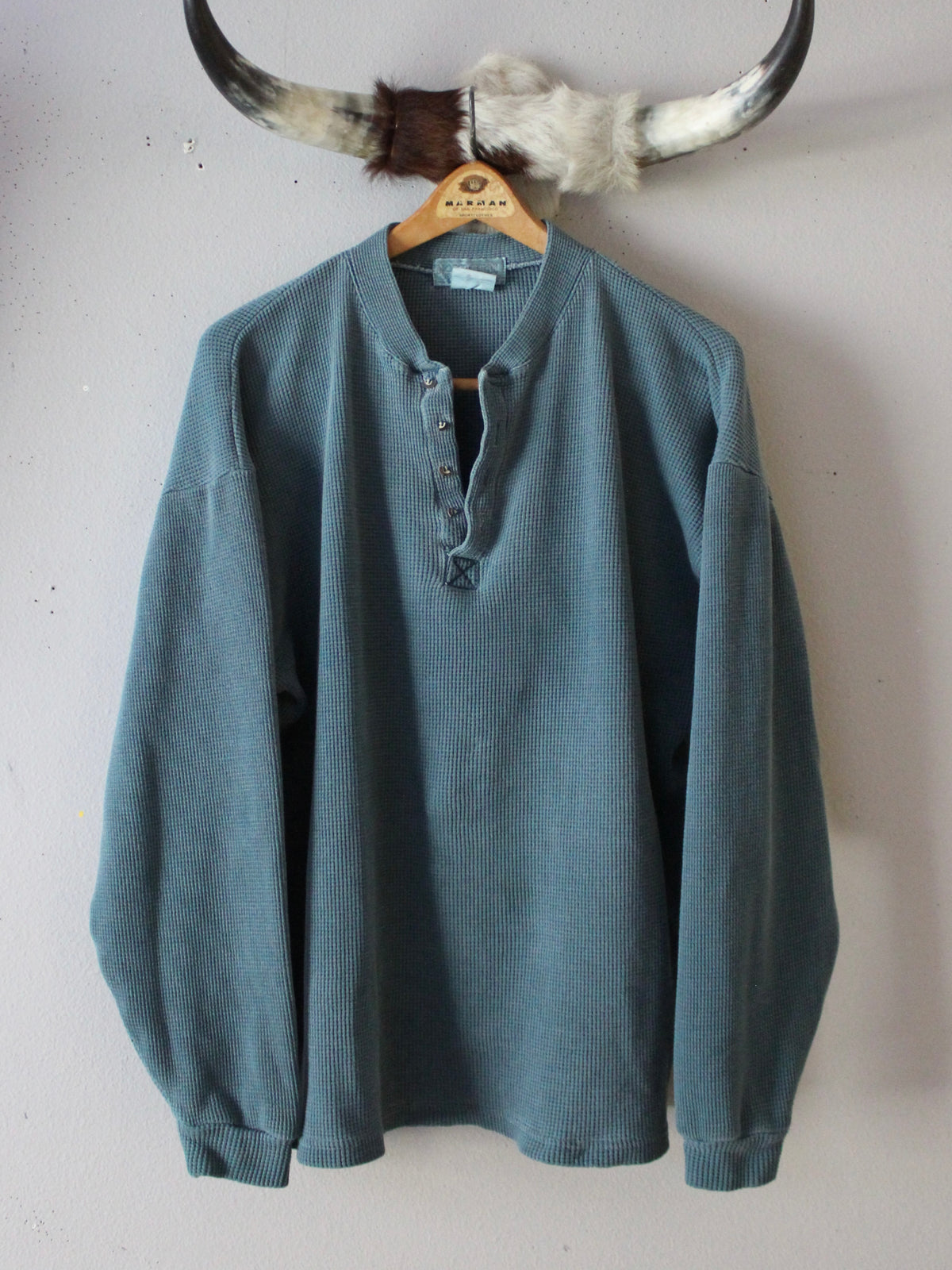 VINTAGE WAFFLE KNIT TOP