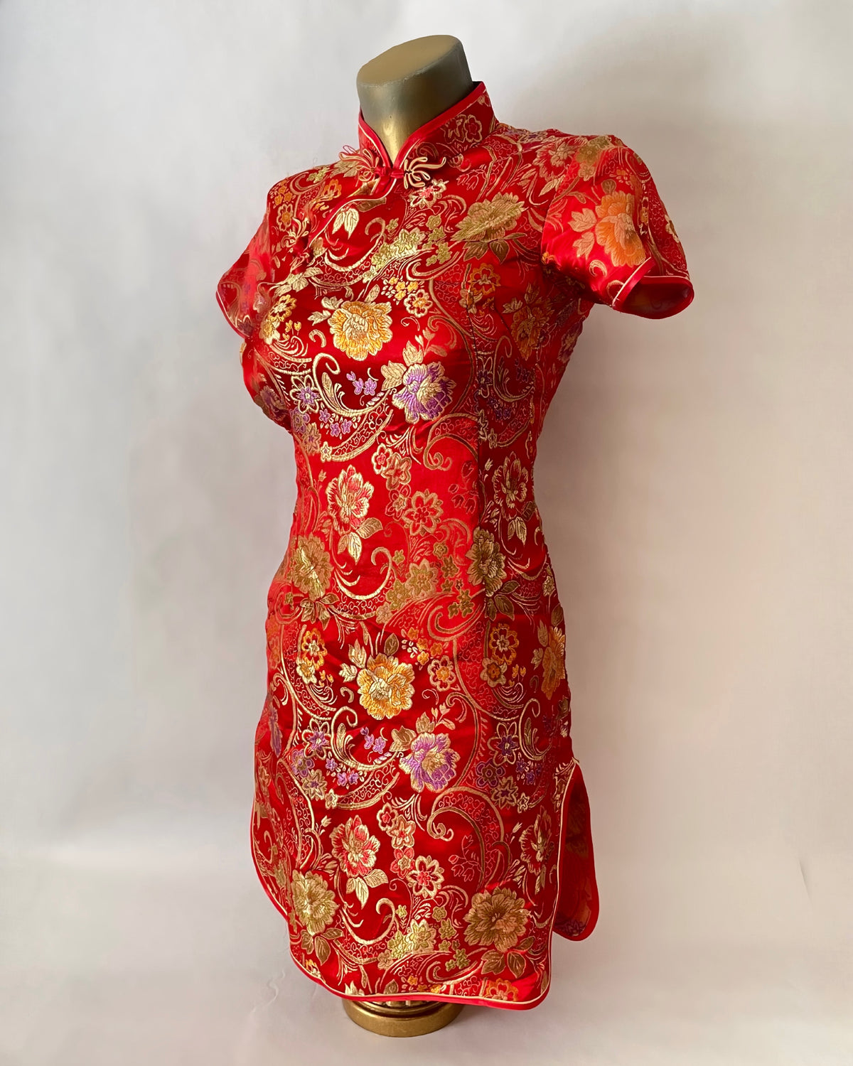 SHORT SILKY QIPAU DRESS