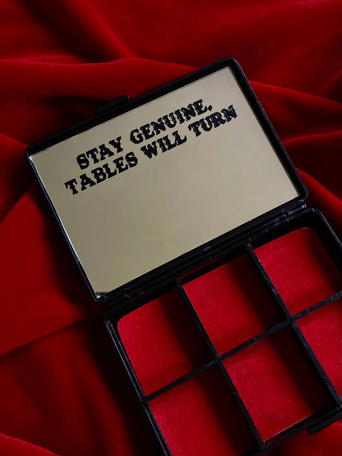 VINTAGE + CUSTOM “TABLES WILL TURN” MIRRORED CASE