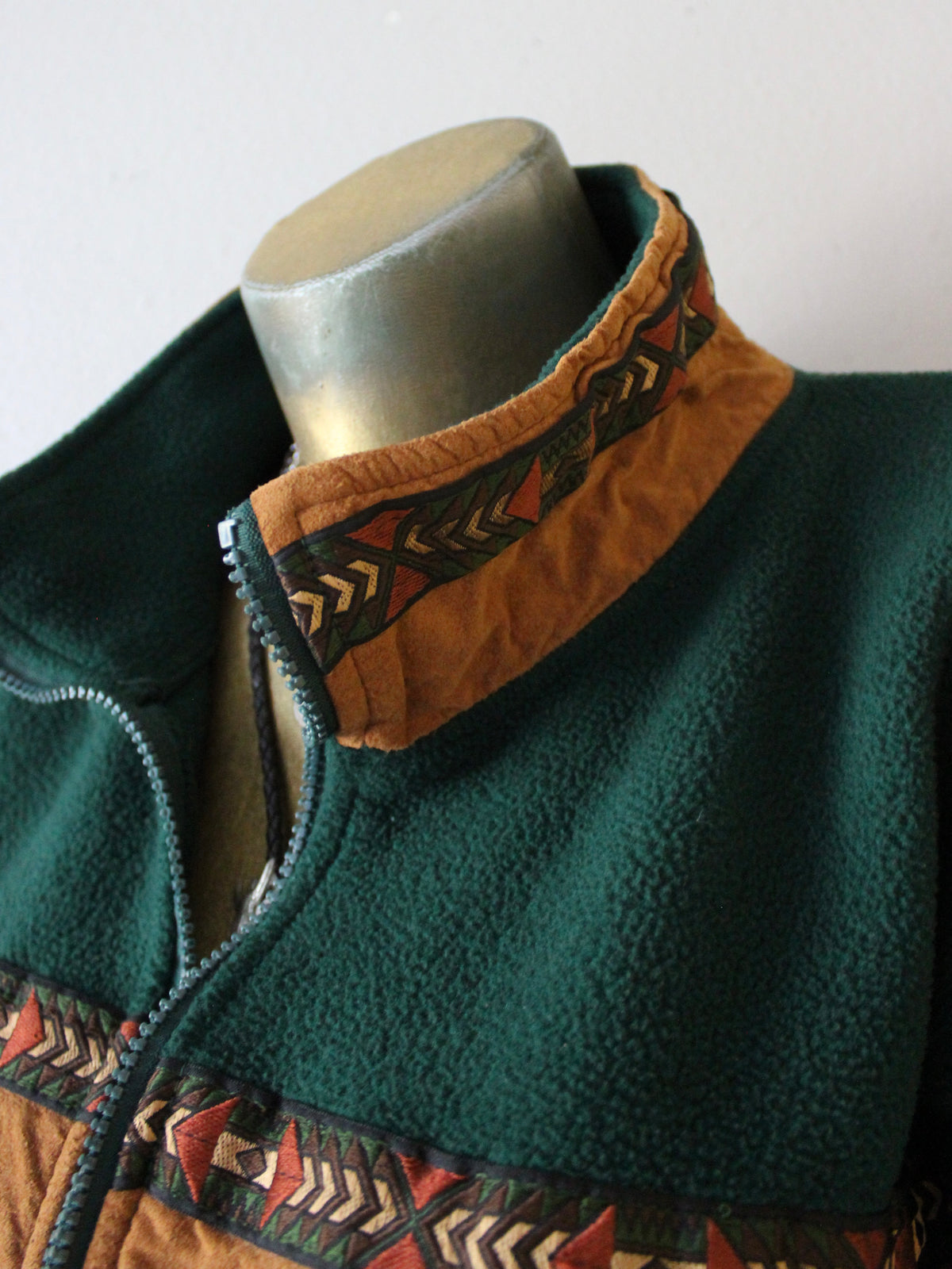 VINTAGE BLACK MOUNTAIN FLEECE ZIP UP