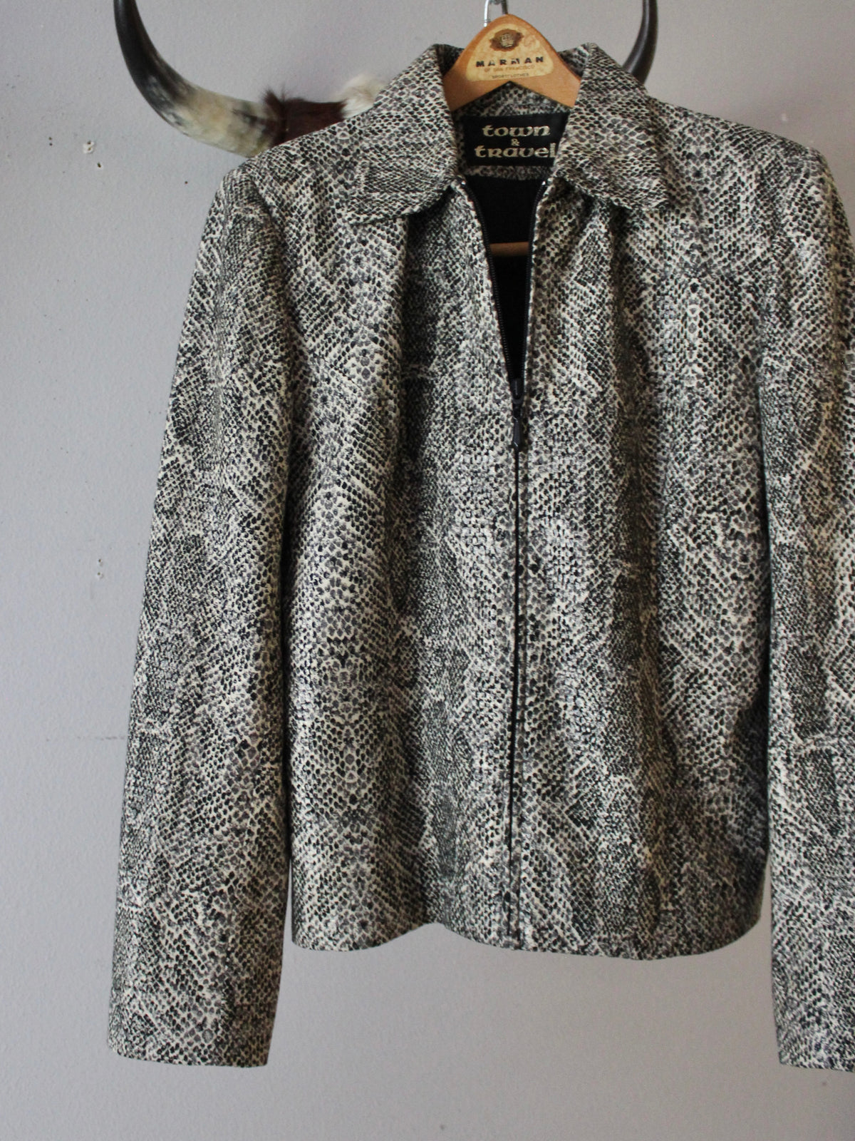 VINTAGE SNAKE PRINT JACKET