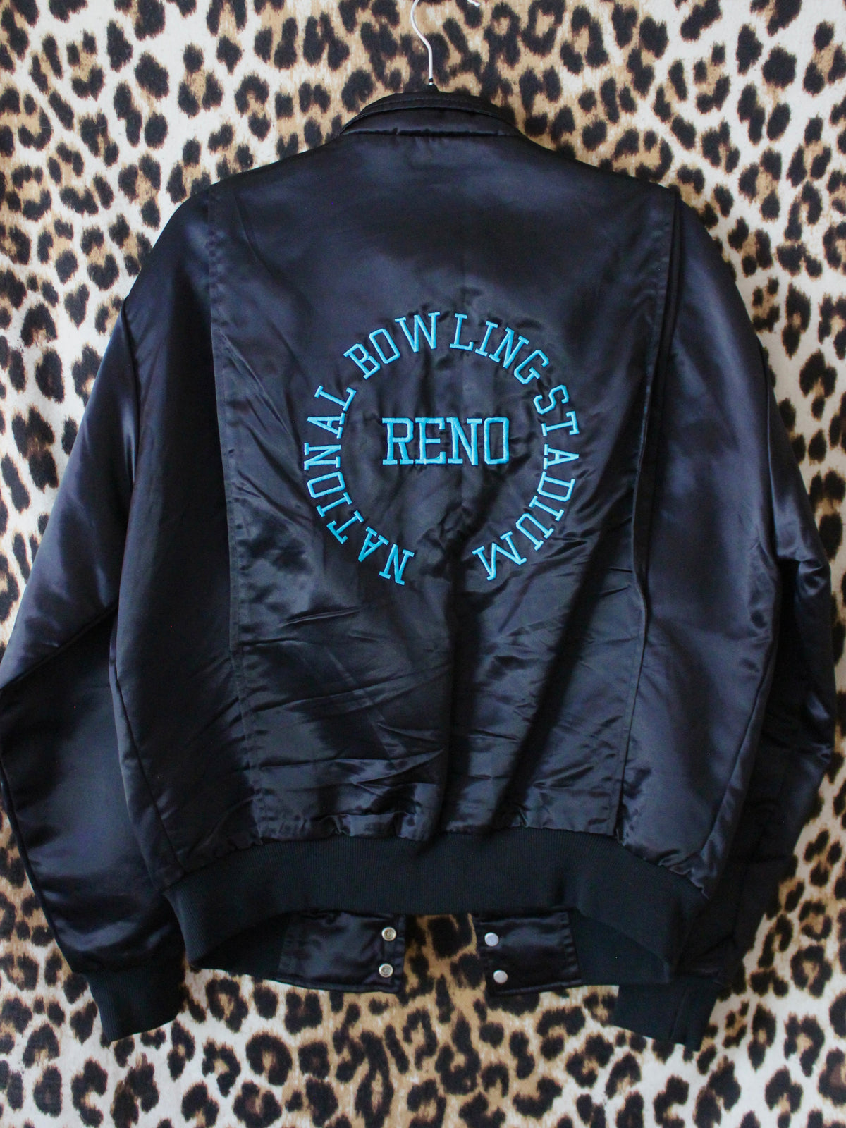RENO NATIONAL BOWLING STADIUM SATIN BOMBER JACKET