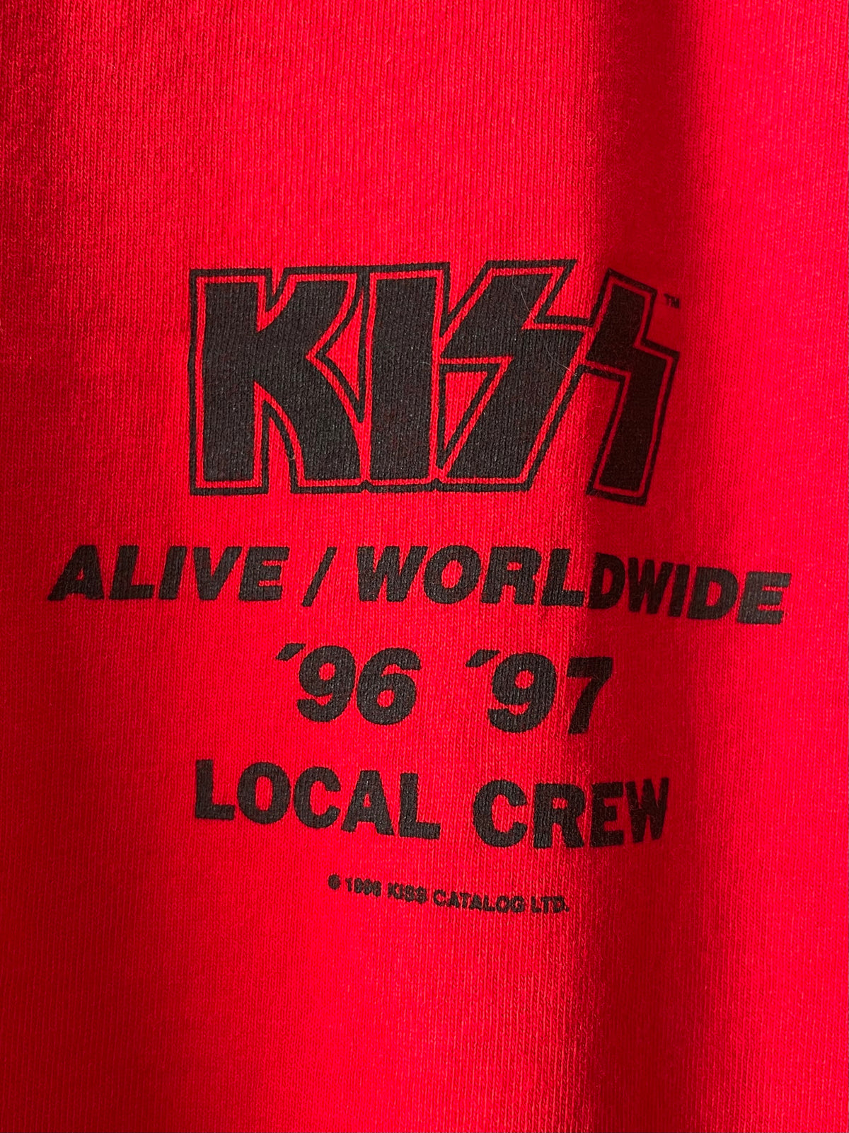 VINTAGE KISS ‘96/‘97 LOCAL CREW TEE