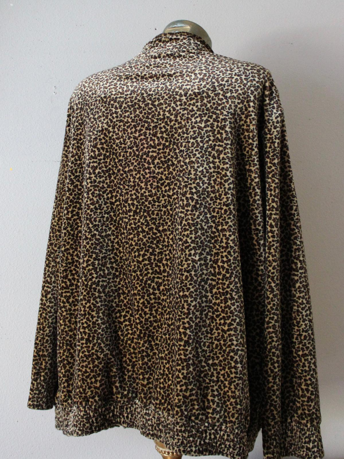 VINTAGE LEOPARD ZIP UP JACKET