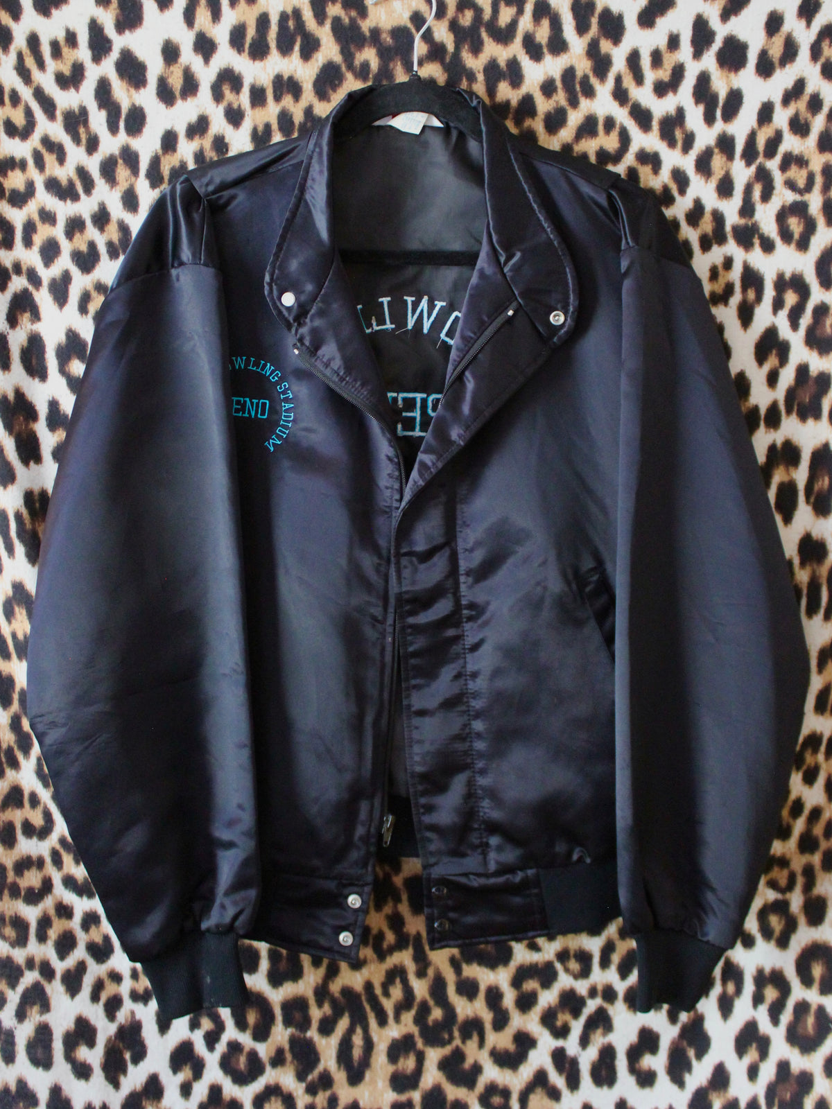 RENO NATIONAL BOWLING STADIUM SATIN BOMBER JACKET