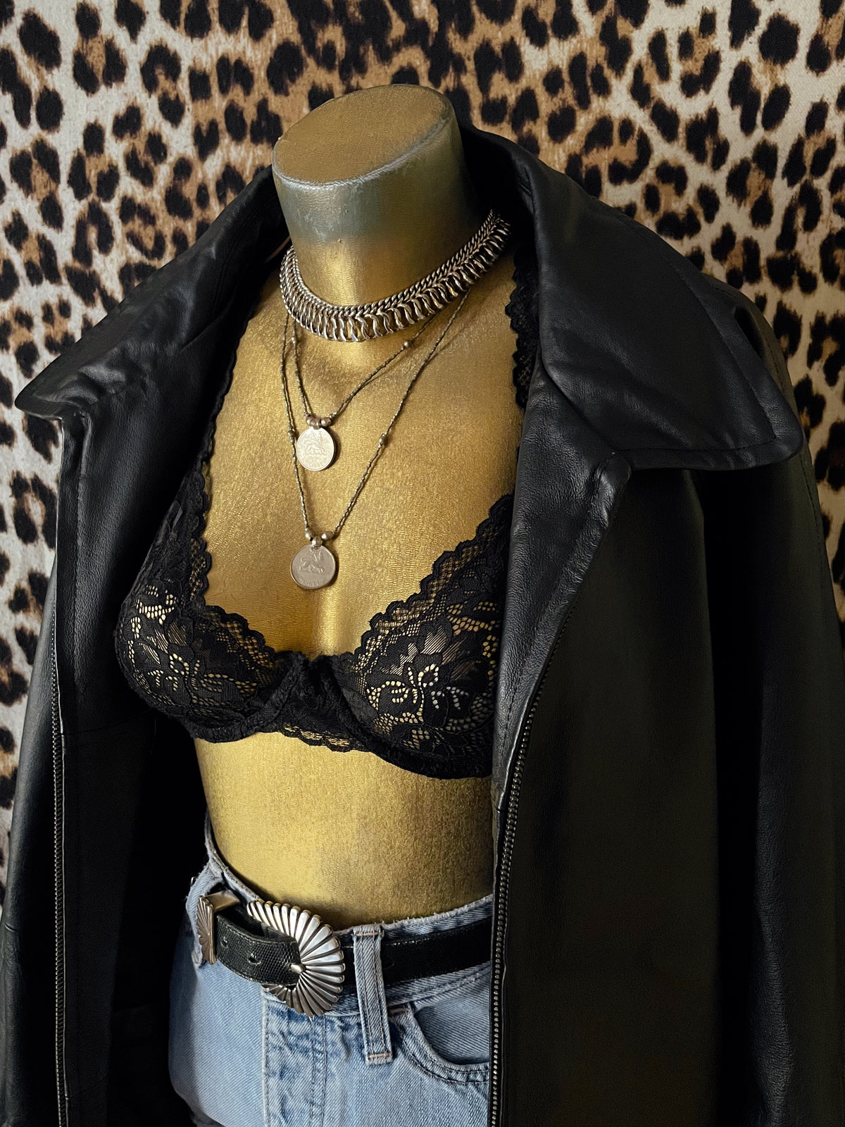 VINTAGE LEATHER BOMBER JACKET