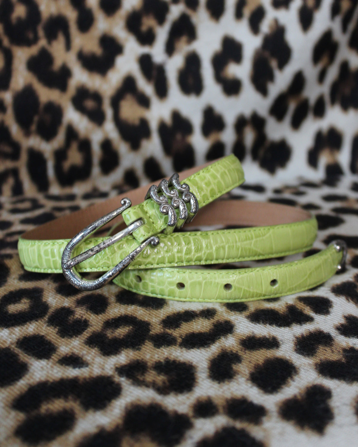 VINTAGE GREEN BRIGHTON BELT