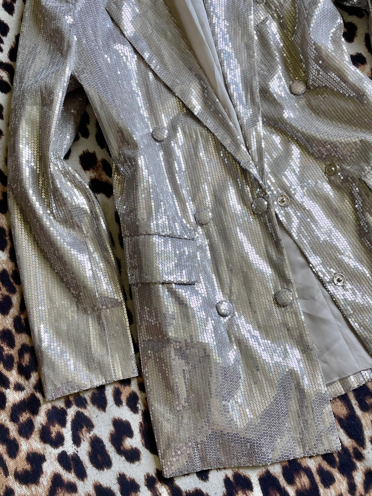 SILVER SEQUIN GLAM ROCK BLAZER