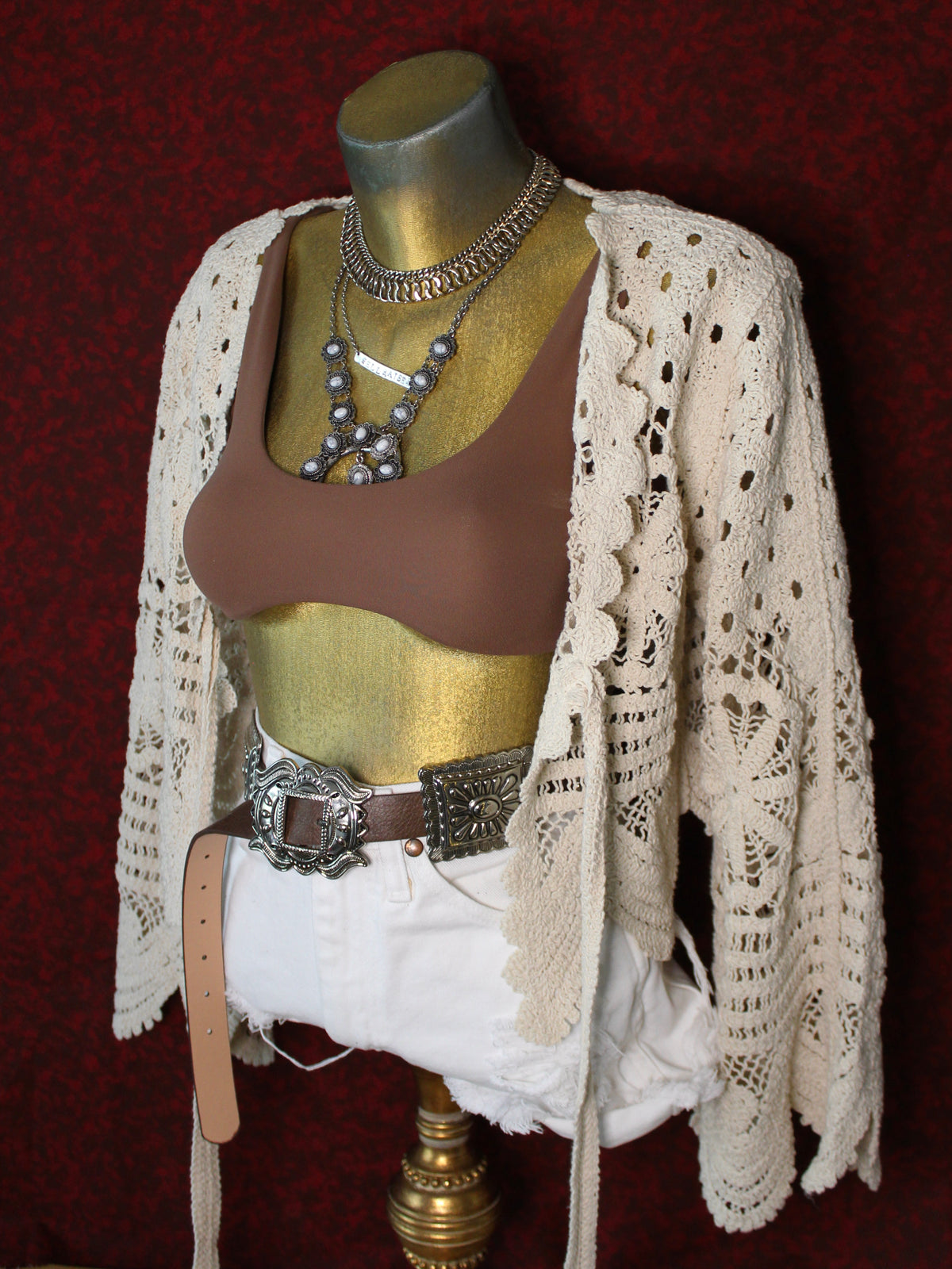 CROCHETED FRONT TIE TOP