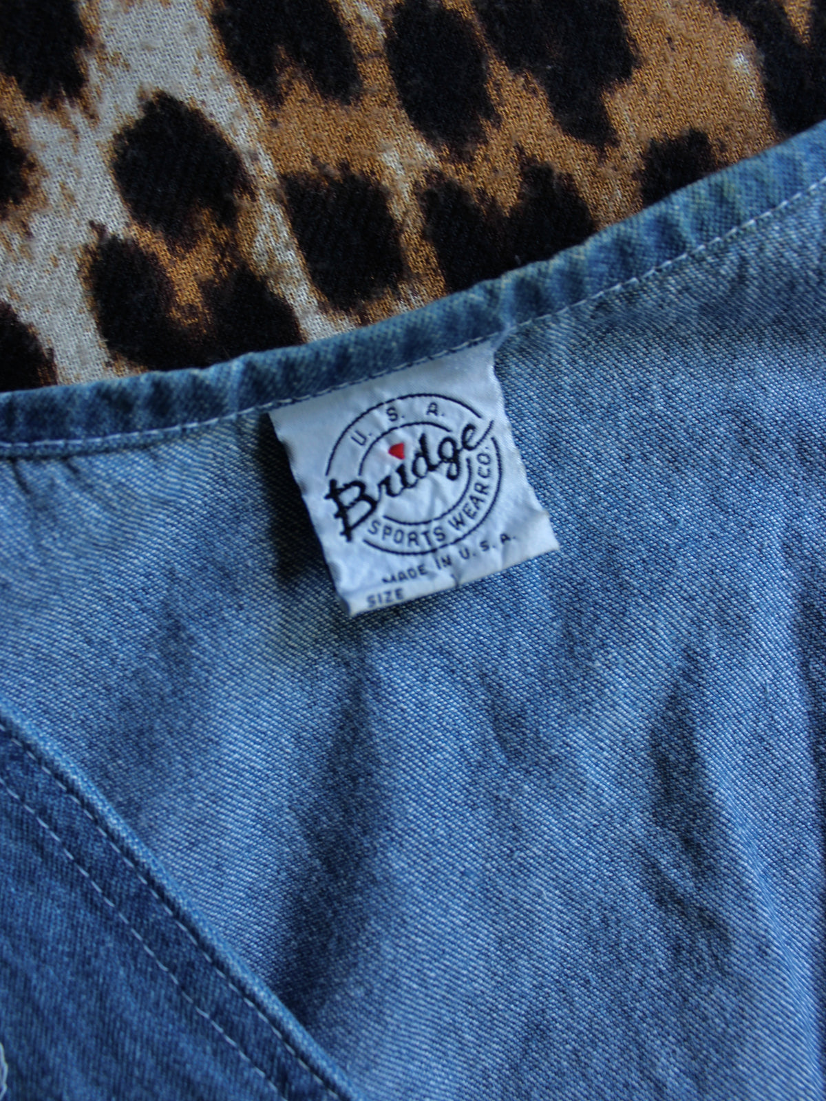 VINTAGE RHINESTONE DENIM VEST