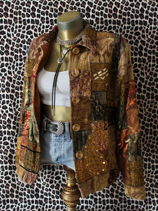 VINTAGE BOHEMIAN PATCHWORK JACKET