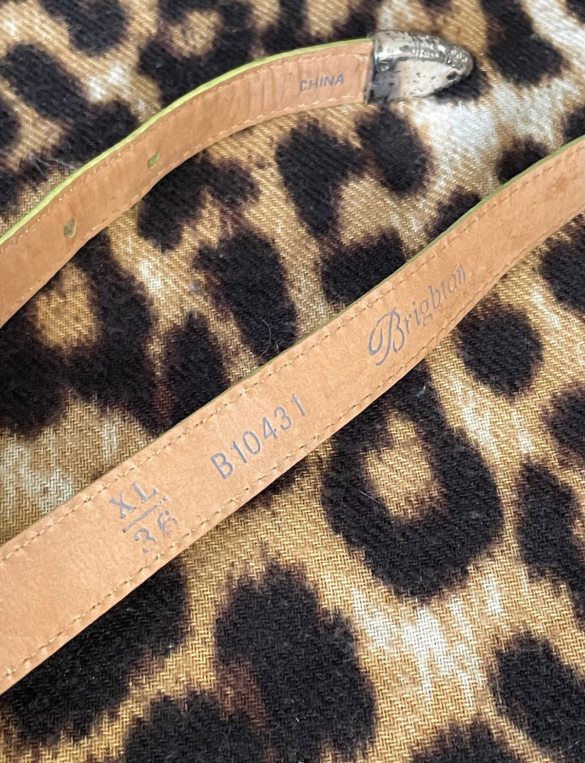 VINTAGE GREEN BRIGHTON BELT