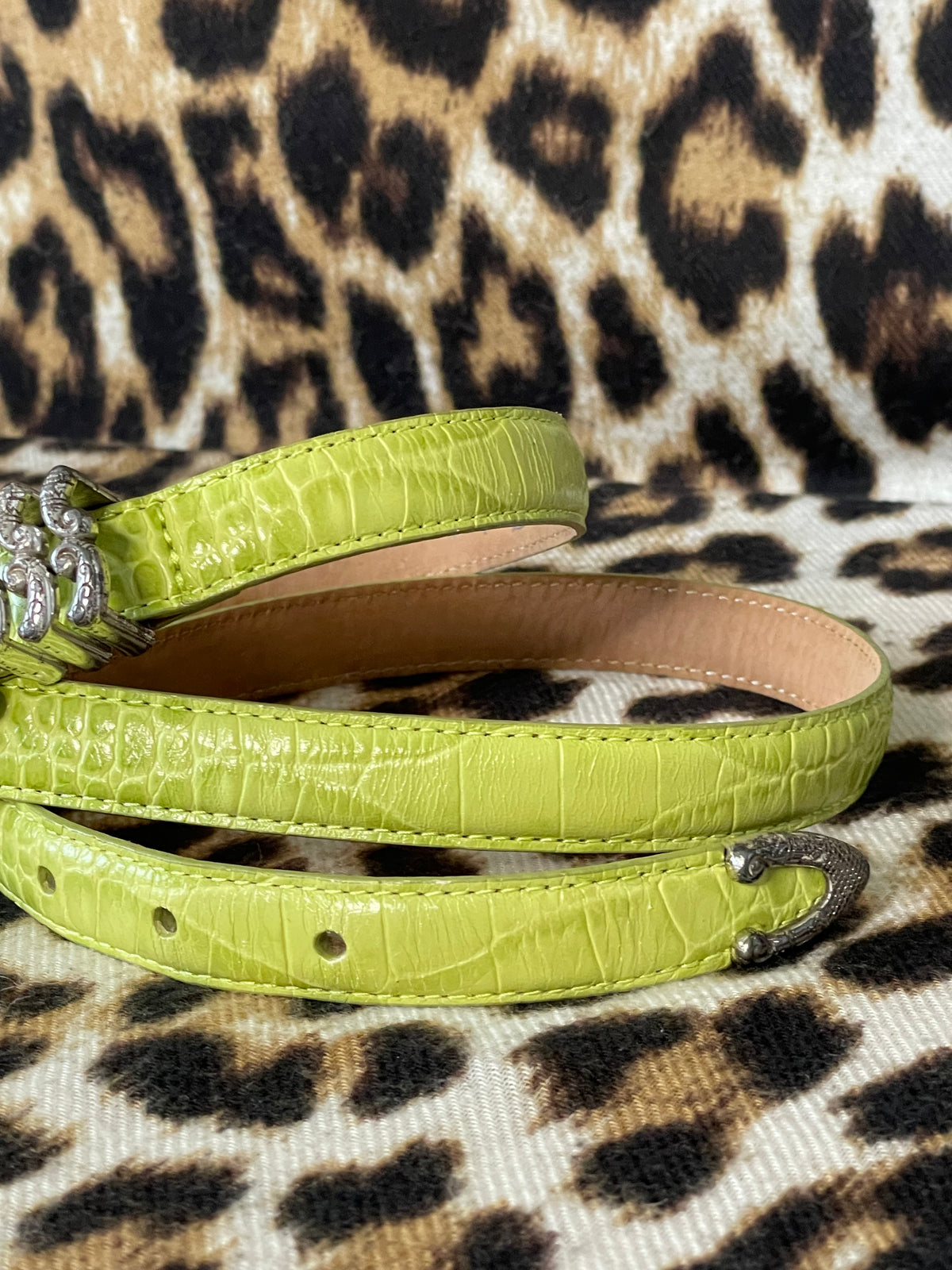 VINTAGE GREEN BRIGHTON BELT