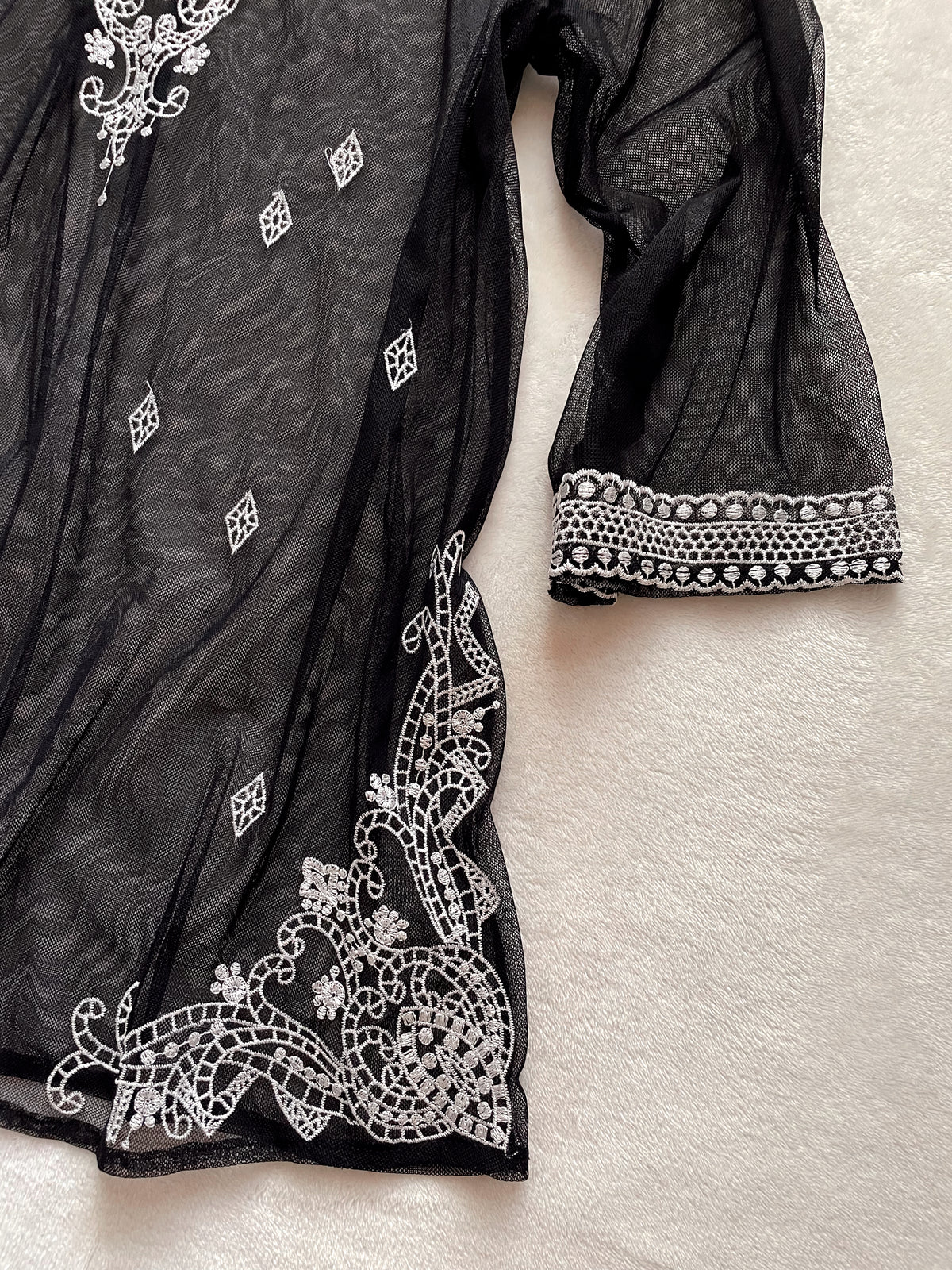 EMBROIDERED SHEER TUNIC