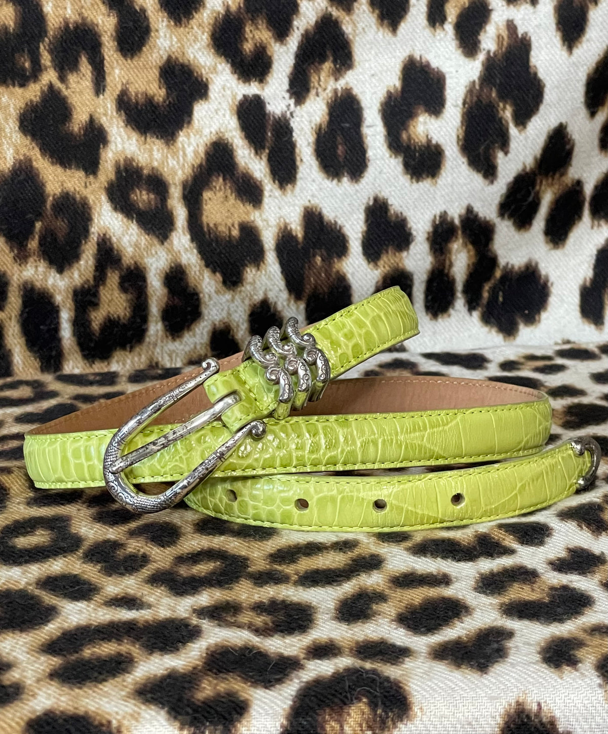 VINTAGE GREEN BRIGHTON BELT