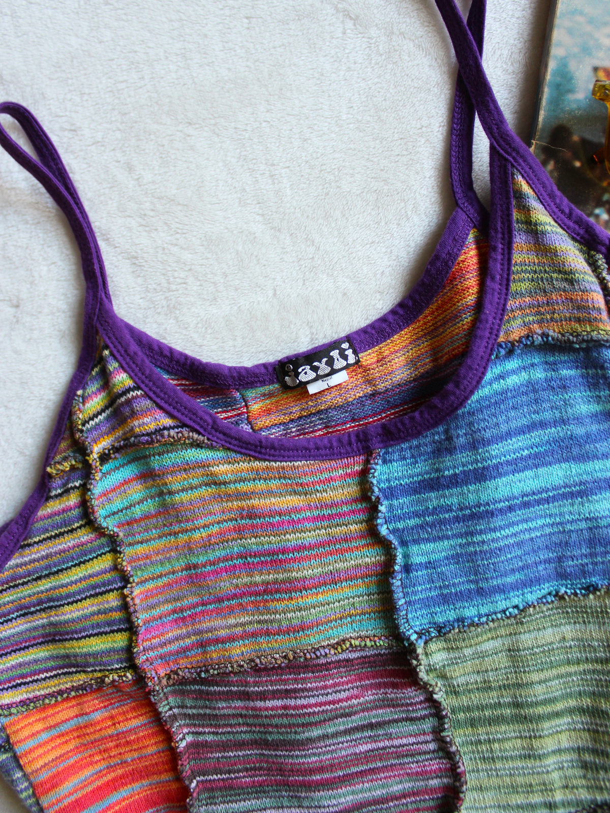BOHO PATCHWORK MINI DRESS