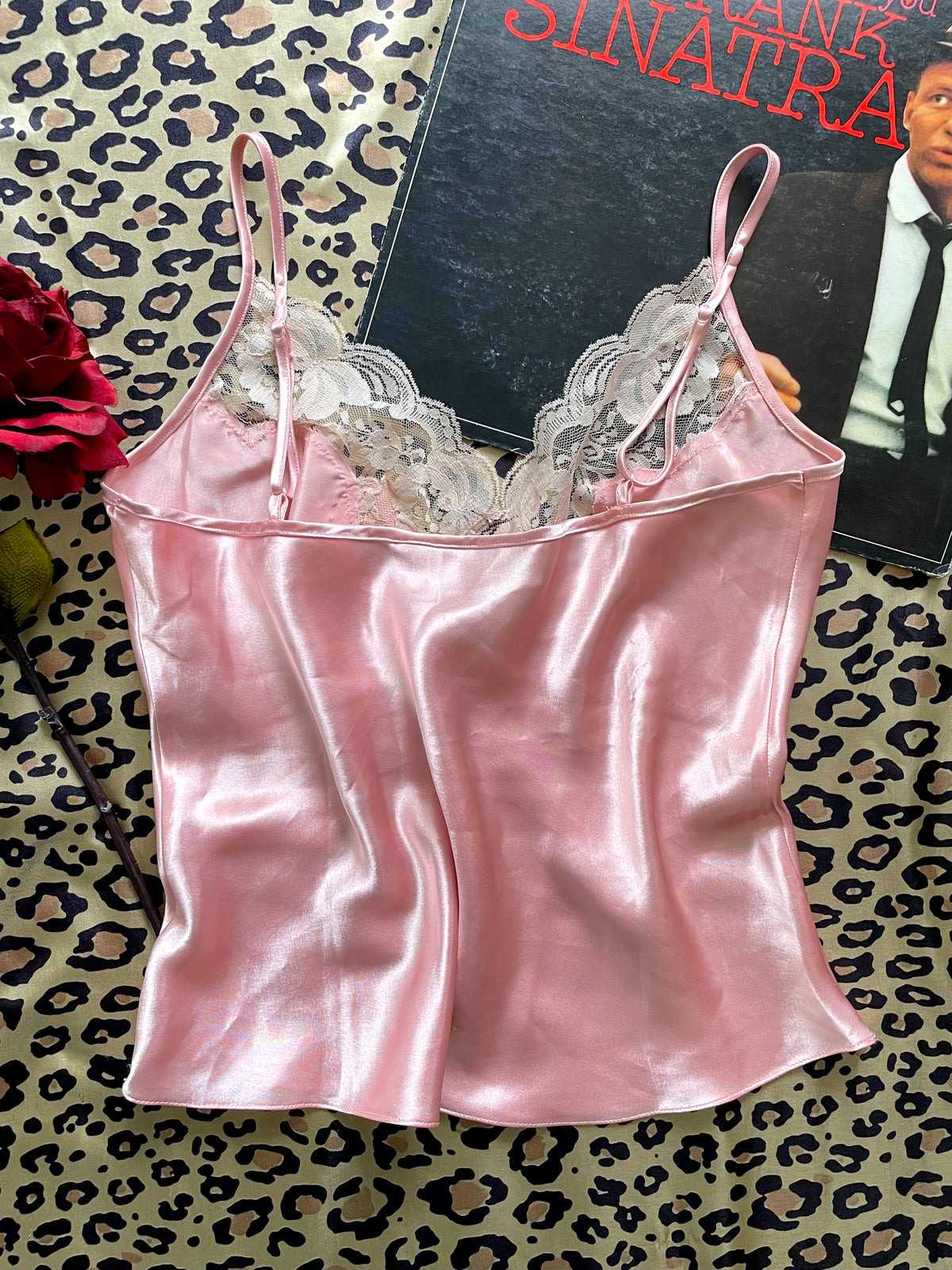 VINTAGE VICTORIA’S SECRET CHAMPAGNE PINK CAMI
