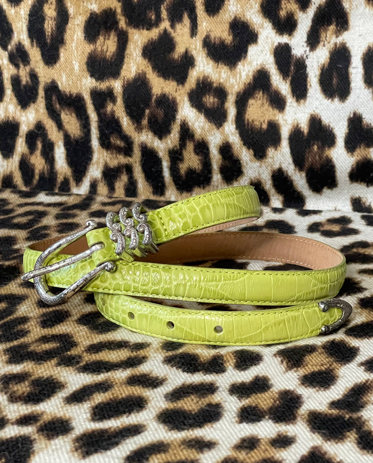 VINTAGE GREEN BRIGHTON BELT