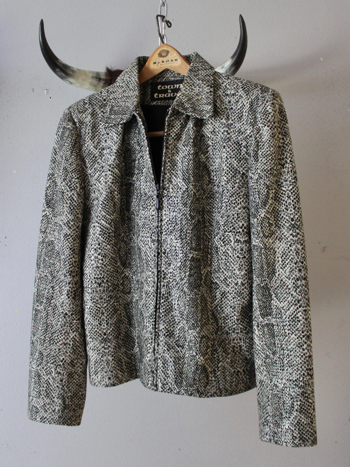 VINTAGE SNAKE PRINT JACKET