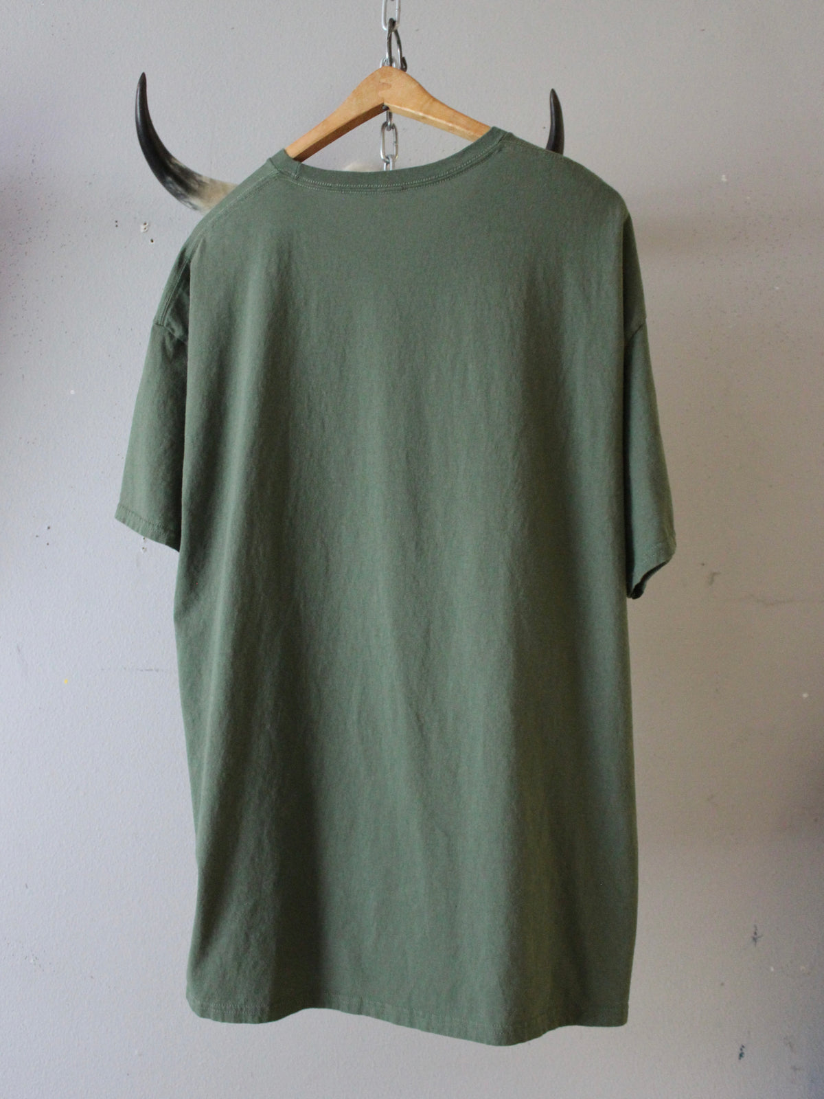 ARMY GREEN GUNS N ROSES TEE